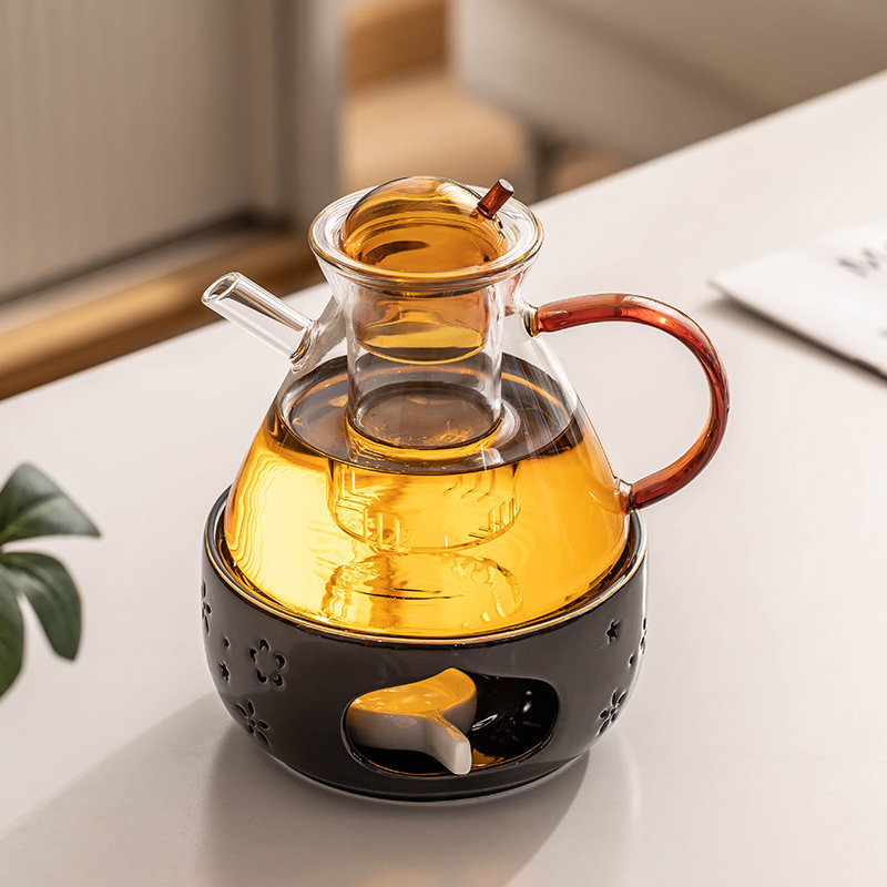 耐热玻璃茶具套组家用功夫茶具泡茶器透明泡红茶专用Y大容量花茶