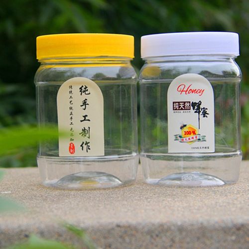 蜂蜜瓶塑料瓶1000g蜂蜜瓶子包邮130个方形圆形2斤装蜜罐密封罐子