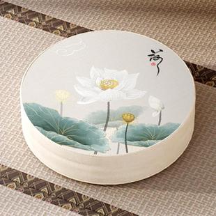 蒲团坐垫圆形莲花地上打坐垫坐墩禅修垫佛家跪拜垫家用拜佛垫 中式