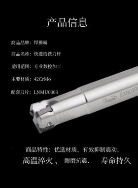 海石霸快进铣刀杆Exn03R017M16.0-02小口径立铣加工中心双面开口