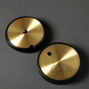 纯铜壶承干泡台功夫茶具茶道配件茶壶垫养壶茶承壶托壶垫茶垫 日式