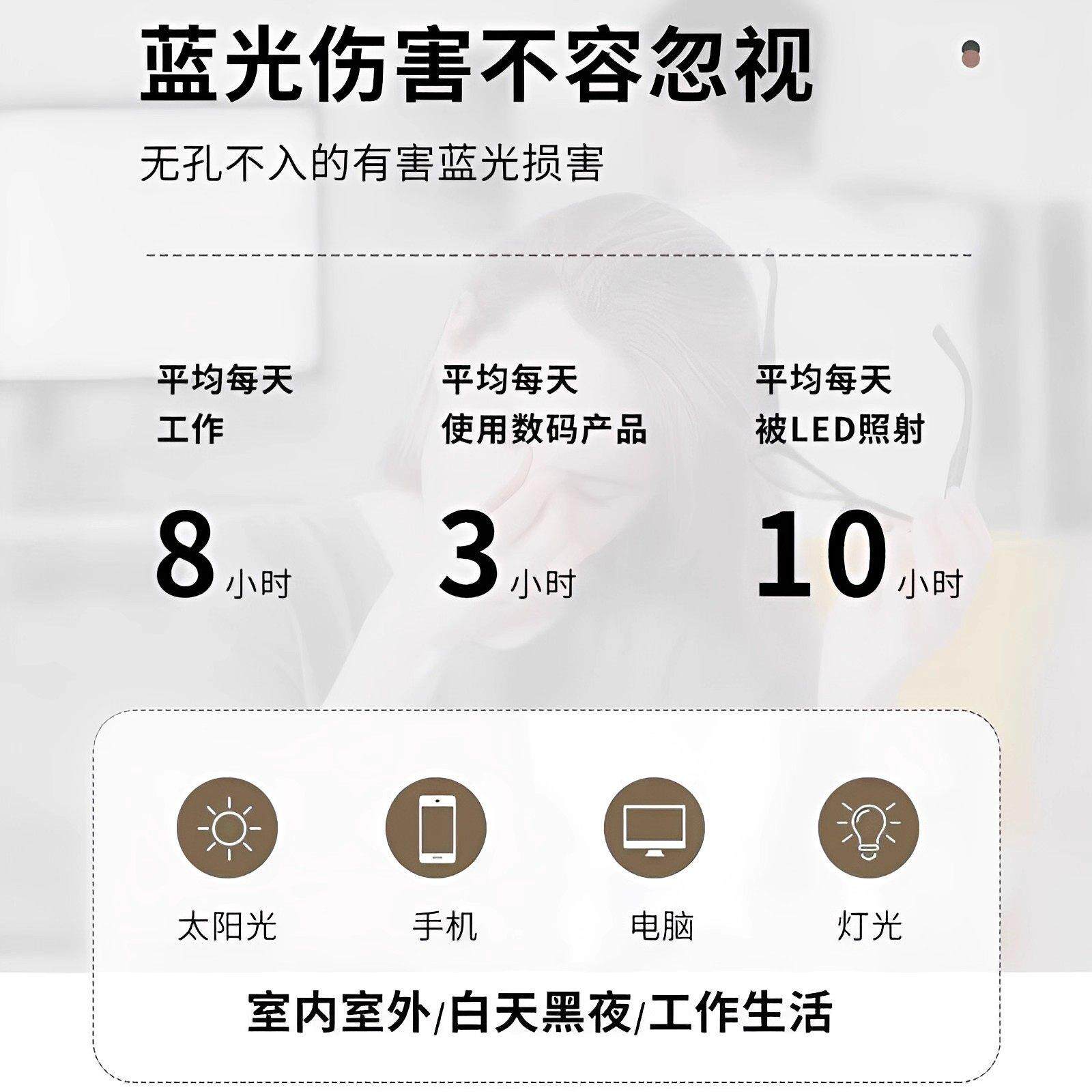 日本眼部手术后专用眼镜护目感光变色近视飞秒防紫外线防强蓝光女