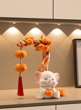 大象摆件入户门口玄关电视酒柜装饰品轻奢高级感镇宅乔迁新居礼品