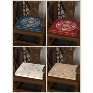 逸品澜香中式红木椅子坐垫太师椅圈椅垫实木茶桌椅凳子座垫餐椅垫