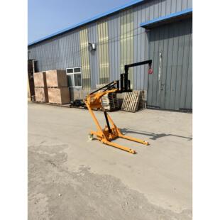 可携式电动液压曲臂式堆高机小型升降搬运曲臂简易堆高机手动搬运