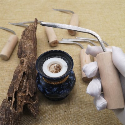 沉香勾刀香农香道加工沉香工具精钢勾丝刀去木胚打磨工具刀不生锈