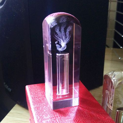 胎毛纪念品 diy 龙凤 水晶内雕胎毛印章  新生儿脐带宝宝胎发纪念