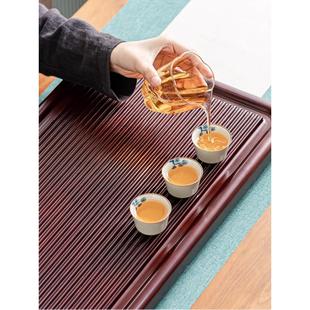 高端茶具茶盘电木排水实木托盘家用茶桌茶台套装 茶盘家用2023新款