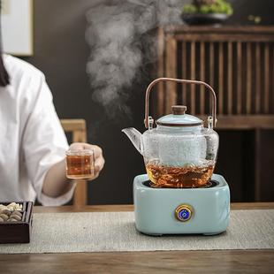 澳古汝窑电陶炉煮茶器家用汝瓷玻璃烧水壶泡茶小型煮茶炉茶具套装