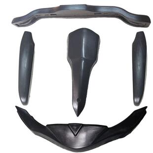 新款儿童迷你卡丁车塑料外壳防撞箱包围风箱号码牌小拖尼车壳配件