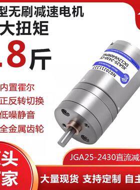 JGA25-2430微型直流无刷减速电机 调速高速小马达12v24v超长寿命