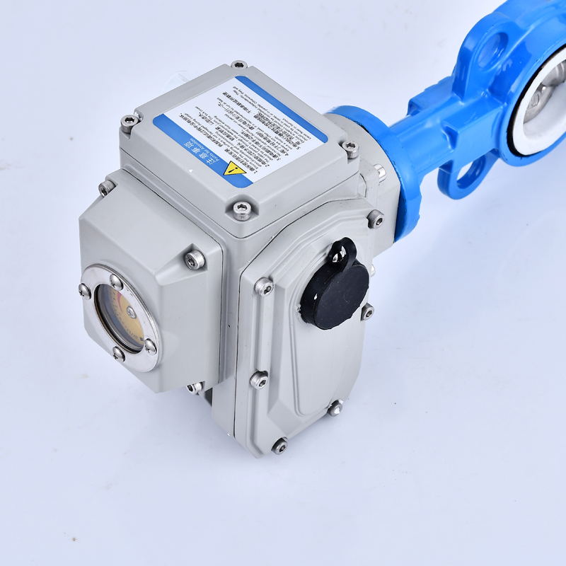 304 D971X-16电动对夹式蝶阀电动四氟蝶阀 DN40 50 65 80 100