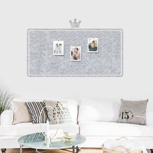 展示牌毛毡板布置墙面留言板贴墙记事彩色板温馨布告栏壁饰方格