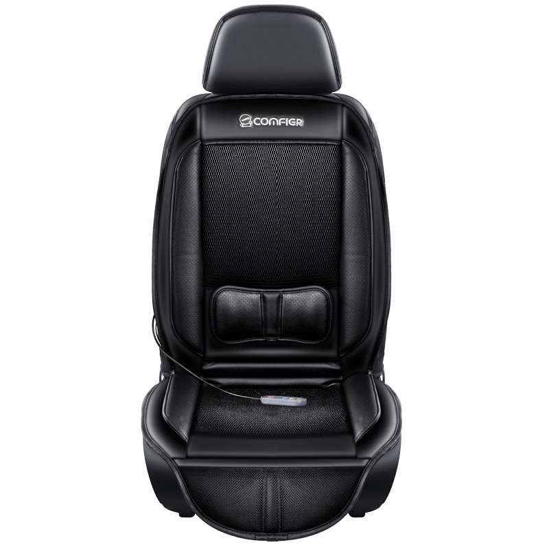 车载按摩靠垫腰部全身多功能车用家用椅垫加热通风汽车坐垫按摩器