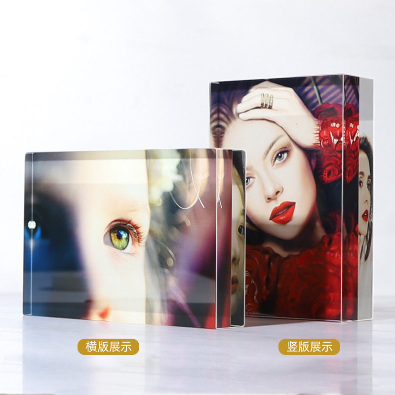 相框双面亚克力简约精致感展示框UV打印照片做成摆台8寸10寸