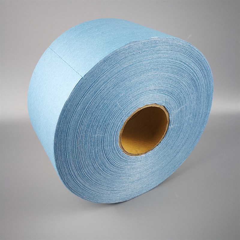 工业大卷纸擦拭布吸油纸无尘纸无纺布 白色蓝色12.5*37cm*500