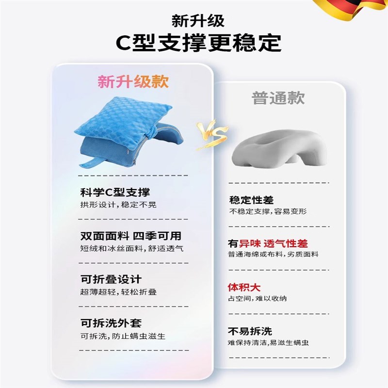 午睡枕小学生趴睡枕儿童趴桌子上睡觉枕头午休神器教室午休枕