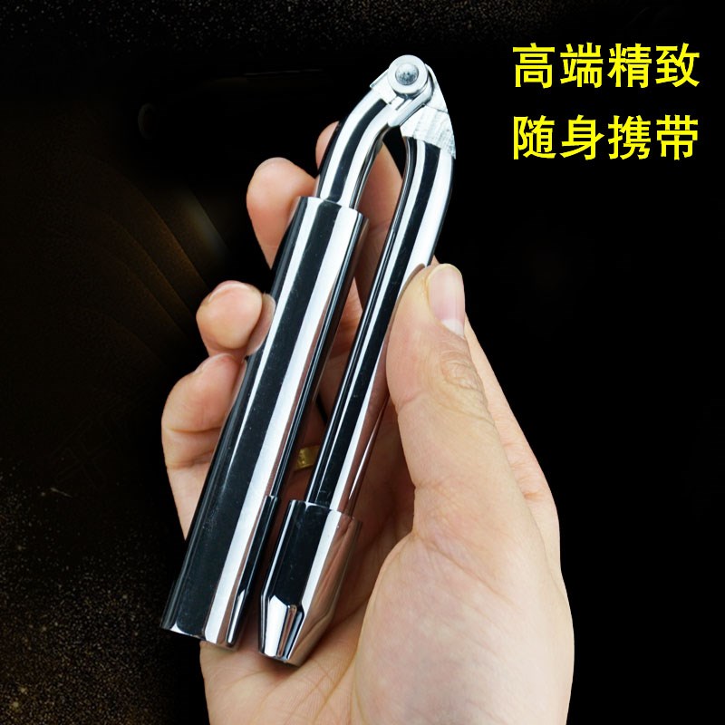 白金寻龙尺高精度探测棒水脉仪袖珍折叠地灵尺罗盘辅测量工具