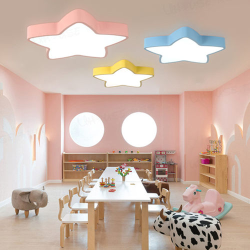 创意卡通太阳星星云朵造型灯幼儿园大厅过道培训机构儿童乐园吊灯