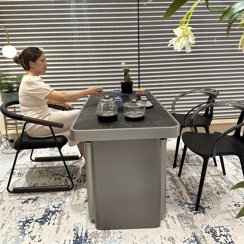 壹官堂现代22新款小型阳台茶桌椅实木精致高端家用茶台