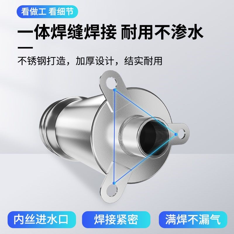 农村老式压水井头手动手压井水泵井头抽水泵取水器锈钢摇水泵