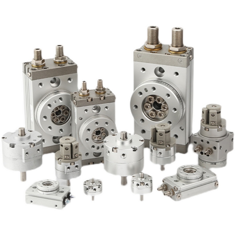 可调HRQ摆动旋转气缸1度90度 单叶片式旋转MQB10 RB2BW20