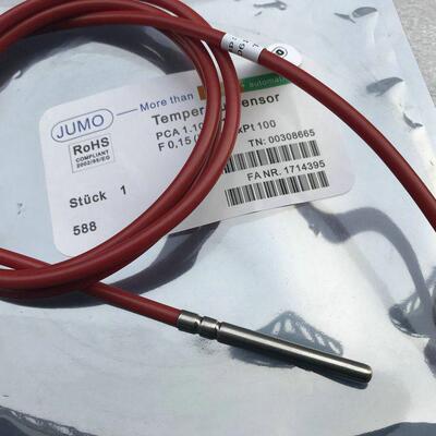 德国JUMO九茂PT100温度感测器PT1000铂热电阻 铂电阻监视器 防水