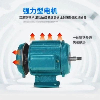 排气扇电机排风机马达220圆筒工业380轴流排风扇配件纯铜油烟机头