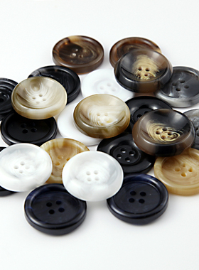 黑色大衣扣子配件男女西装裤子纽扣衣服外套风衣上衣毛呢睡衣钮扣