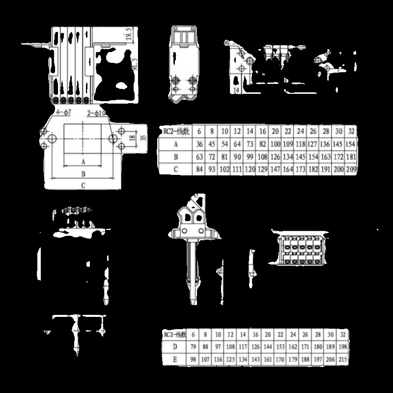 中意二次插件RC4 RC2-5/10 6/12 8/16 10/20 11/22 12/24 13/26