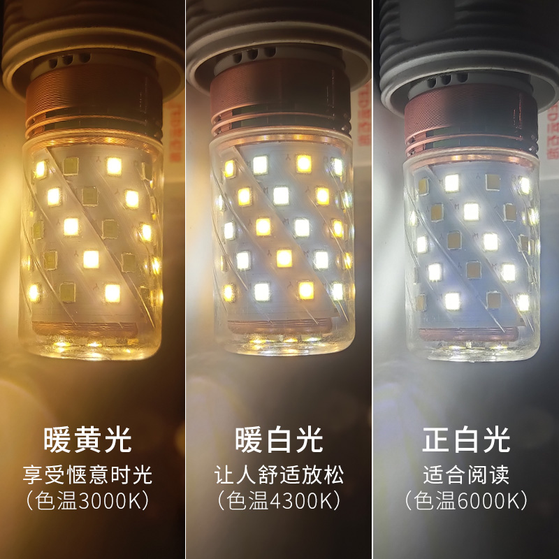 led灯泡超亮家用e27螺口e14节能玉米灯泡室内暖光灯具替换led光源