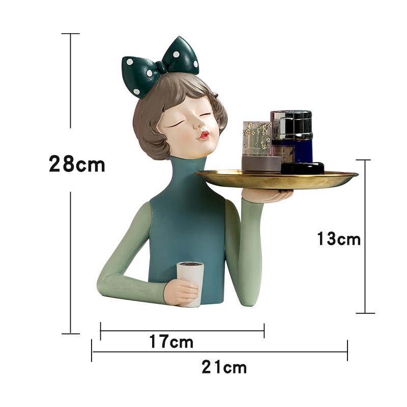 轻奢玄关钥匙收纳摆件电视柜酒柜家居装饰品入门鞋柜放钥匙的托盘