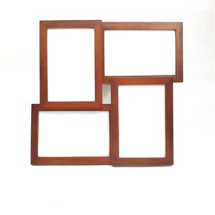欧式实木相框创意摆台洗照片定制实木6 六寸四联画框组合挂墙包邮