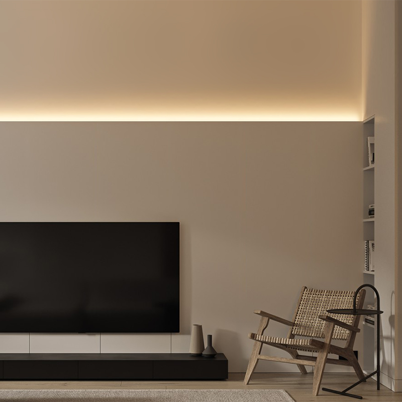 魅光照明 明装LED线性灯客厅卧室洗墙灯向上发光贴片灯带条无主灯