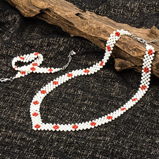 三井（珠宝）红白珊瑚编织套件