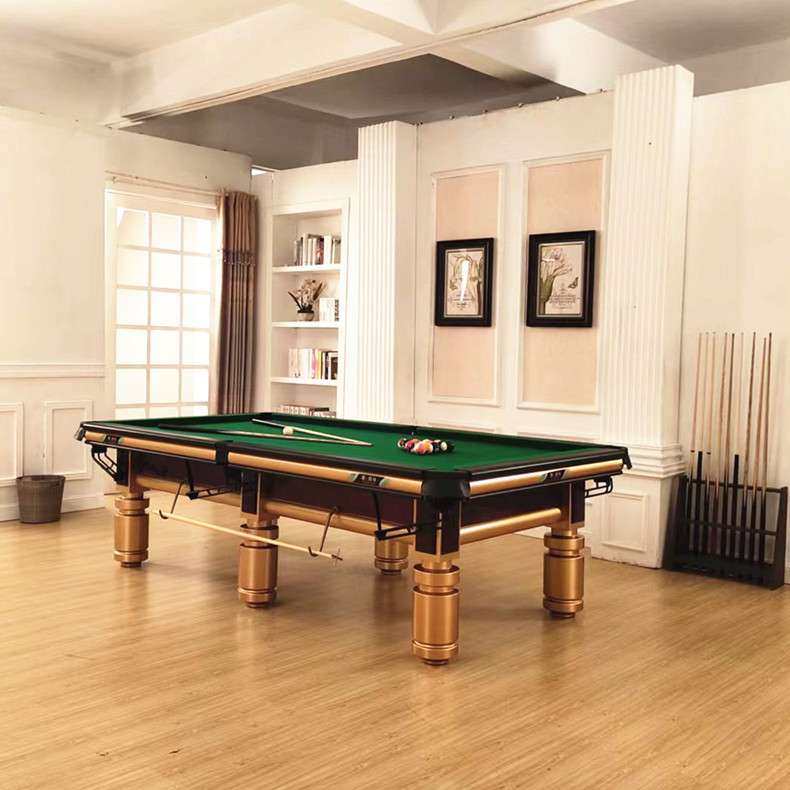 台球桌黑八中式美式钢库家用商用九尺台利百文台呢强利台球桌工厂