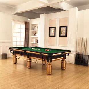 台球桌黑八中式美式钢库家用商用九尺台利百文台呢强利台球桌工厂
