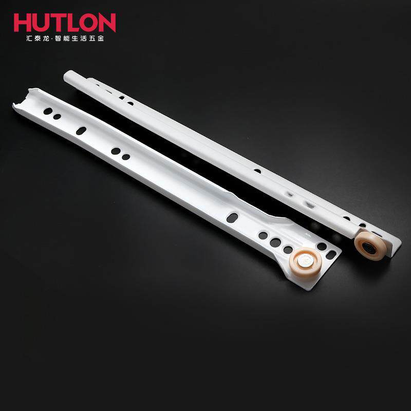 汇泰龙抽屉轨道导轨二节橱柜跑道橱柜滑道滑轨橱柜衣柜道轨跑道