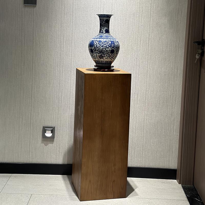 新疆包邮方形木墩矮凳原木摆件茶几实木墩子树桩底座老榆木边几侘