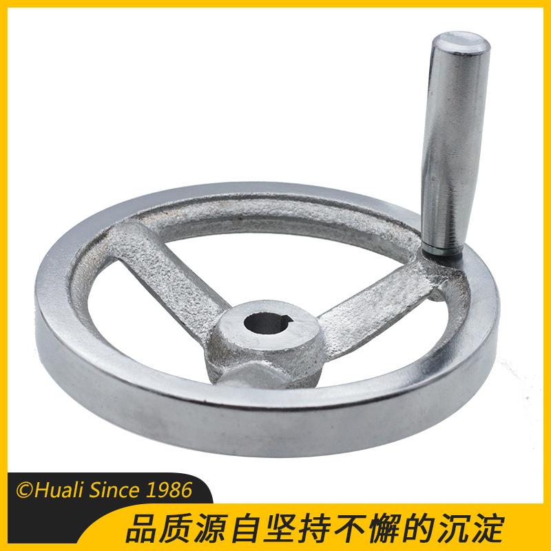 铁手轮 铸铁手轮 铸铁圆轮缘手轮 铸铁亮铬重型手摇轮 圆轮缘手轮