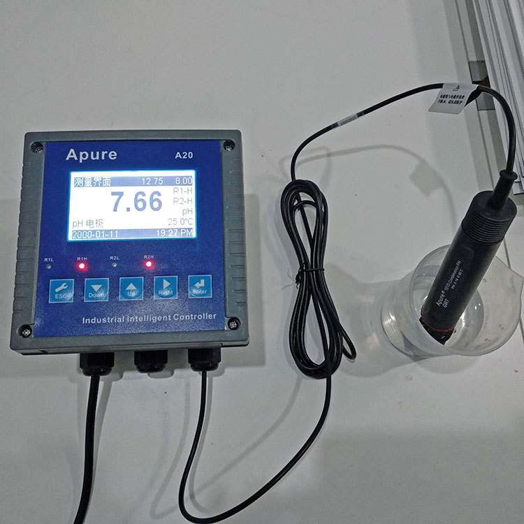 Apure A20PR-A工业在线PH/ORP控制器 ph传感器酸度计ph计测试仪