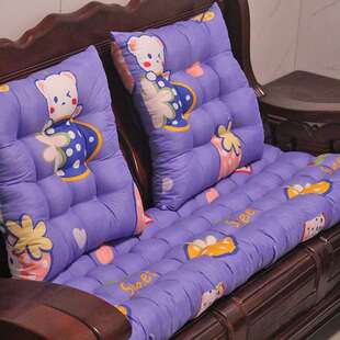 凉椅坐垫带靠背老旧款木沙发垫凉椅垫子冬季春秋椅坐垫冬季加厚