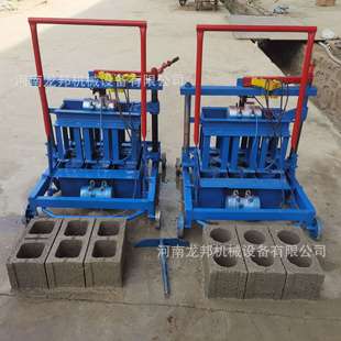 家用电实心路沿石垫块铺路砖空心制砖机 小型免烧移动水泥砖机