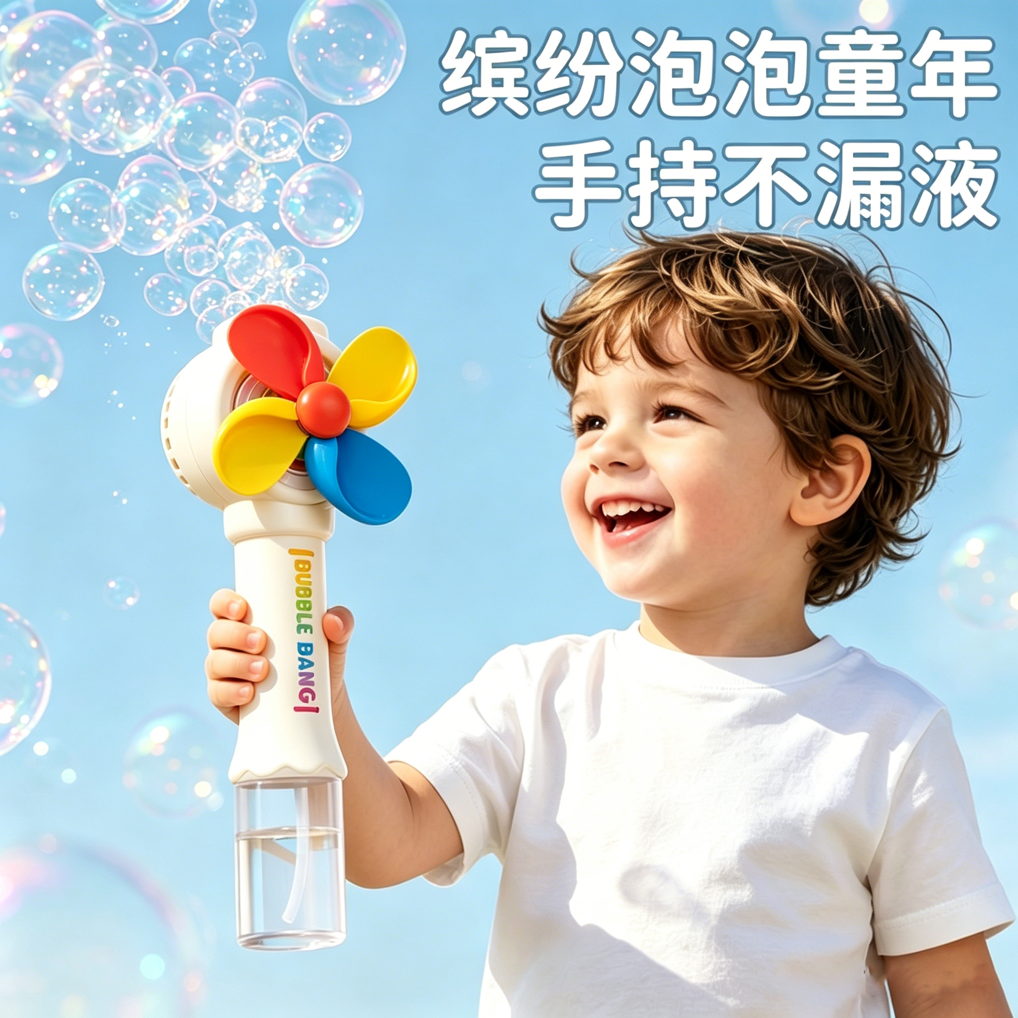 德国风车吹泡泡机儿童手持枪玩具全电动充电款婴幼儿无毒2026爆款