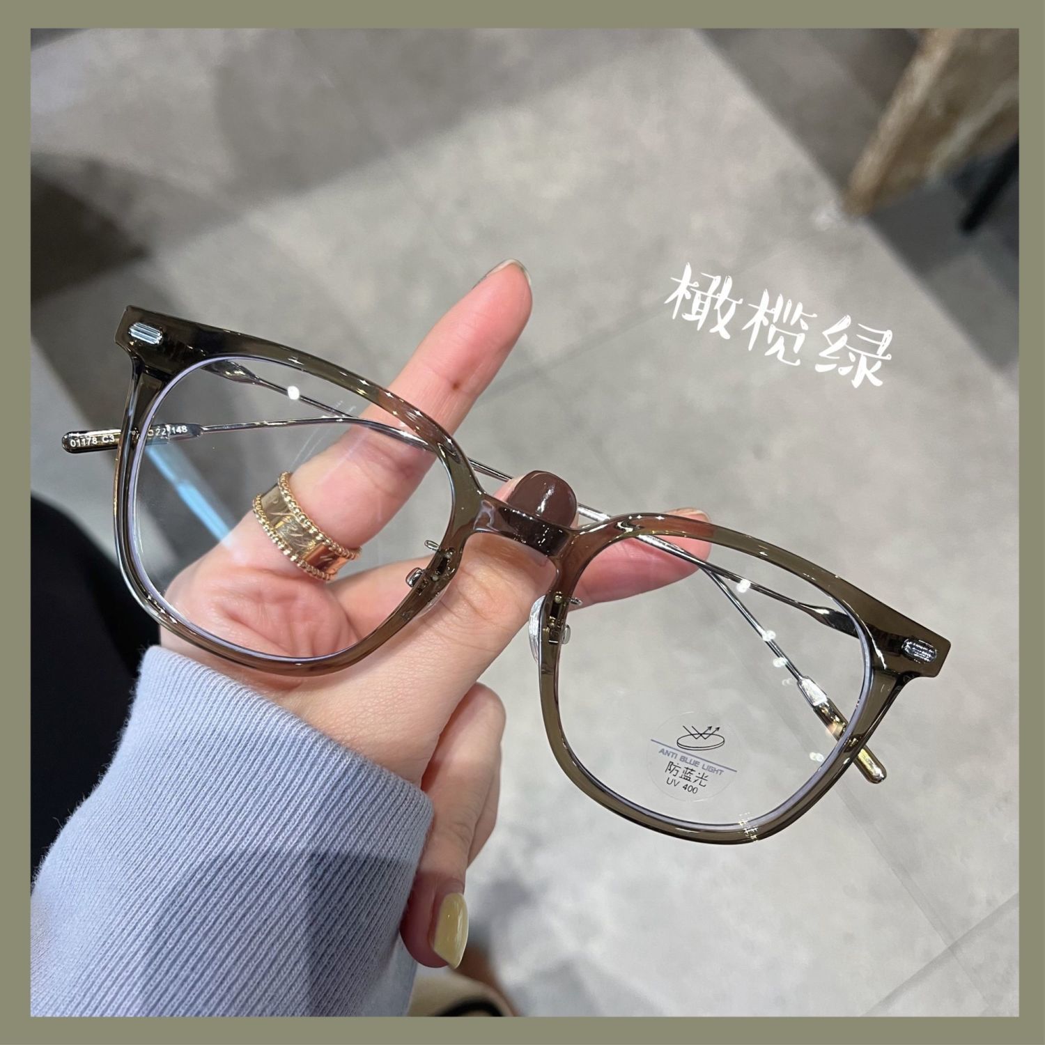 网红可配度数方形眼镜框女小红书同款韩版素颜近视眼镜架潮