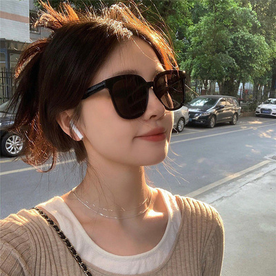 走2025新款墨镜女高级感大脸显瘦眼镜夏季遮阳防晒太阳镜ins