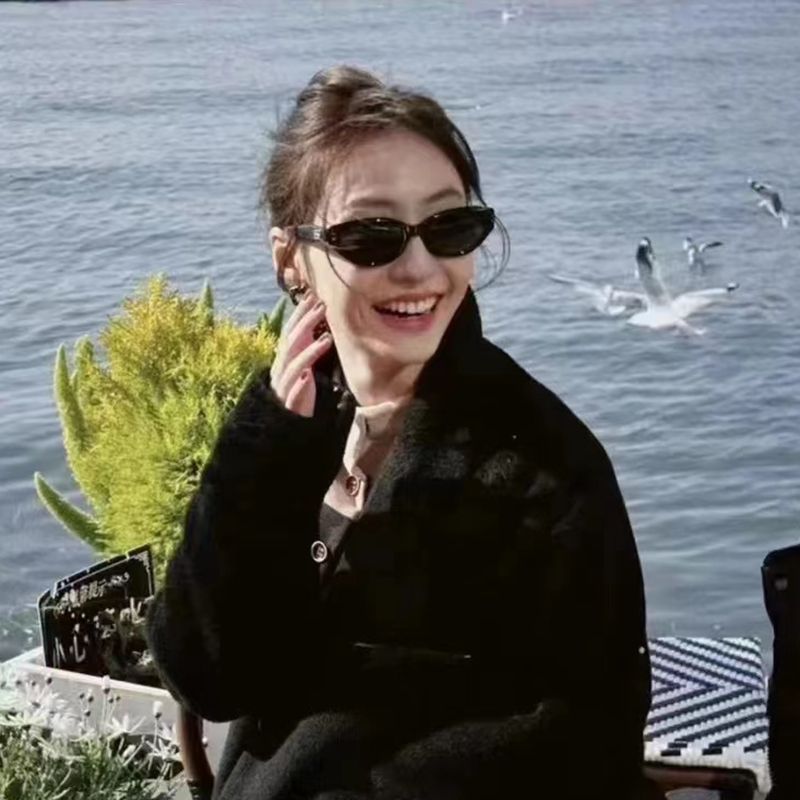 猫眼墨镜女高级感2023新款rococo复古防晒防紫外线网红太阳镜男