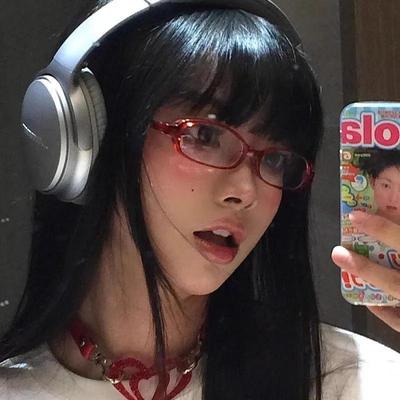 日系漫画平光镜辣妹小方框中古二次元配近视凹造型拍照装饰个性潮