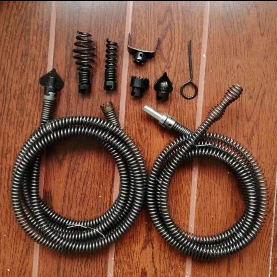 电钻管道疏通器软簧弹簧配件钻头12mm水钻带连接通杆CVG电下道疏