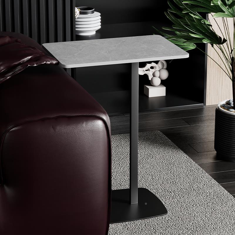 现代奢岩方板MDB4833沙发边几简约客厅角几卧室床头边茶桌可移动